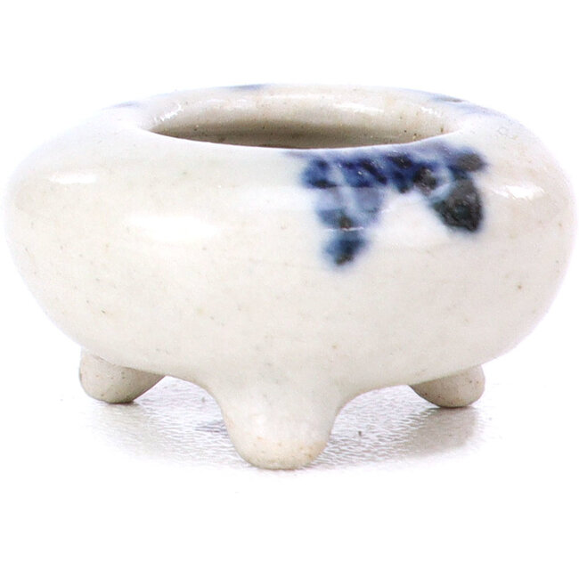 Pot à bonsaï rond bleu - 20 x 20 x 11 mm