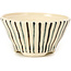 Pot à bonsaï rond beige par Bonsai - 85 x 85 x 45 mm
