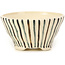 Pot à bonsaï rond beige par Bonsai - 85 x 85 x 45 mm