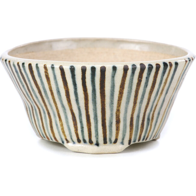 Runde beige Bonsaischale von Bonsai - 85 x 85 x 45 mm