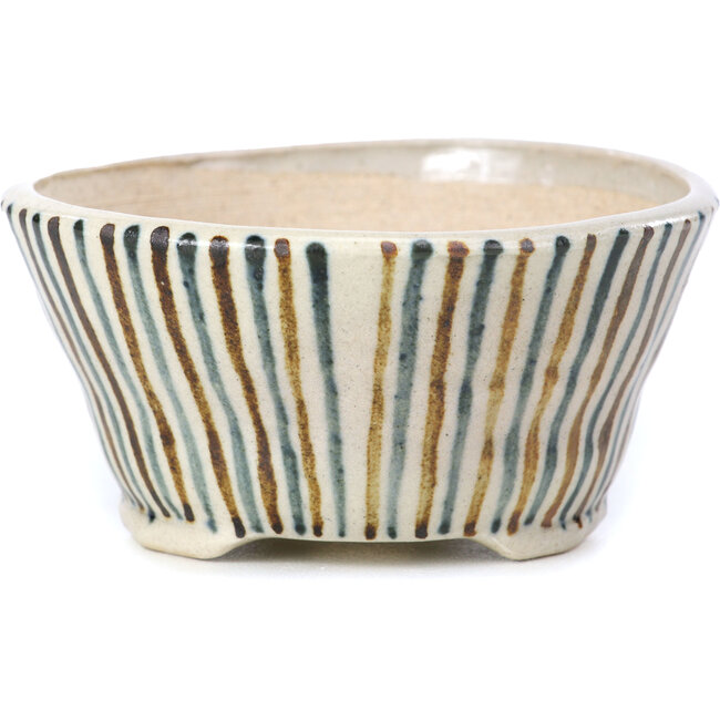 Runde beige Bonsaischale von Bonsai - 85 x 85 x 45 mm