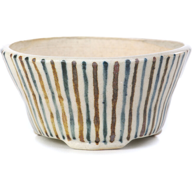 Round beige bonsai pot by Bonsai - 85 x 85 x 45 mm