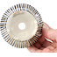 Pot à bonsaï rond beige par Bonsai - 85 x 85 x 45 mm
