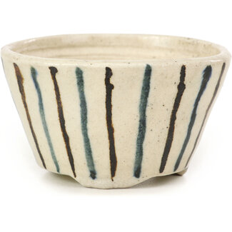 Bonsai 85 mm runde beige Bonsaischale von Bonsai, Japan