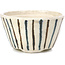 Pot à bonsaï rond beige par Bonsai - 85 x 85 x 45 mm