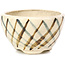 Pot à bonsaï rond beige par Bonsai - 66 x 66 x 40 mm