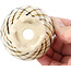 Pot à bonsaï rond beige par Bonsai - 66 x 66 x 40 mm