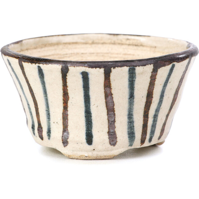 Maceta de bonsái redonda beige de Bonsai - 66 x 66 x 40 mm