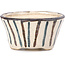Pot à bonsaï rond beige par Bonsai - 66 x 66 x 40 mm