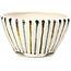 Pot à bonsaï rond beige par Bonsai - 82 x 82 x 45 mm