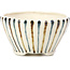 Pot à bonsaï rond beige par Bonsai - 82 x 82 x 45 mm