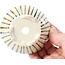 Pot à bonsaï rond beige par Bonsai - 82 x 82 x 45 mm