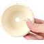 Runde beige Bonsaischale von Bonsai - 82 x 82 x 45 mm