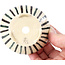 Pot à bonsaï rond beige par Bonsai - 82 x 82 x 45 mm