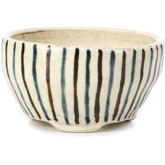 Bonsai Pot à bonsaï rond beige 66 mm par Bonsai, Japon