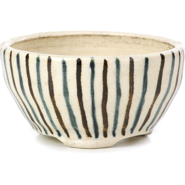 Runde beige Bonsaischale von Bonsai - 66 x 66 x 40 mm