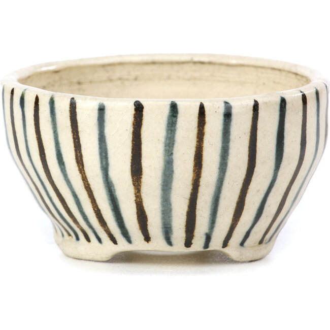 Runde beige Bonsaischale von Bonsai - 66 x 66 x 40 mm