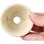 Pot à bonsaï rond beige par Bonsai - 66 x 66 x 40 mm