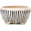 Pot à bonsaï rond beige par Bonsai - 85 x 85 x 45 mm
