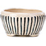 Pot à bonsaï rond beige par Bonsai - 85 x 85 x 45 mm