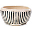 Ronde beige bonsaipot van Bonsai - 85 x 85 x 45 mm