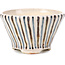 Pot à bonsaï rond beige par Bonsai - 85 x 85 x 45 mm