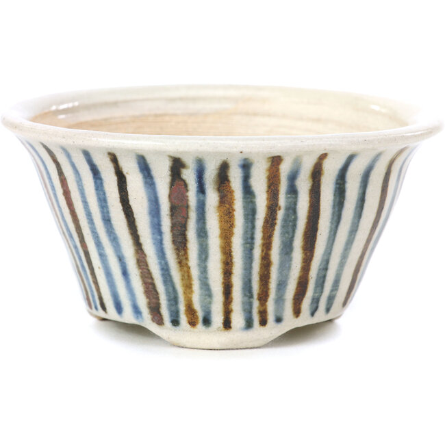 Round beige bonsai pot by Bonsai - 85 x 85 x 45 mm