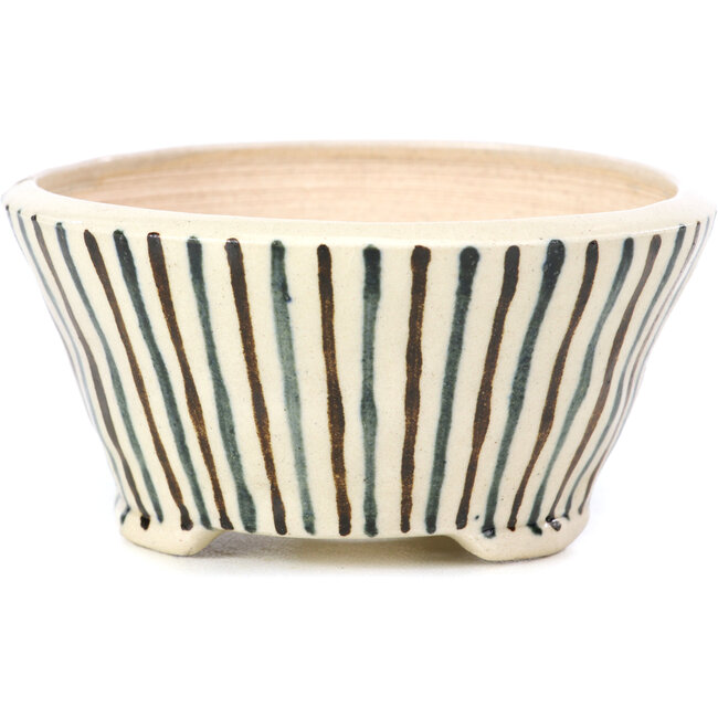 Runde beige Bonsaischale von Bonsai - 85 x 85 x 45 mm