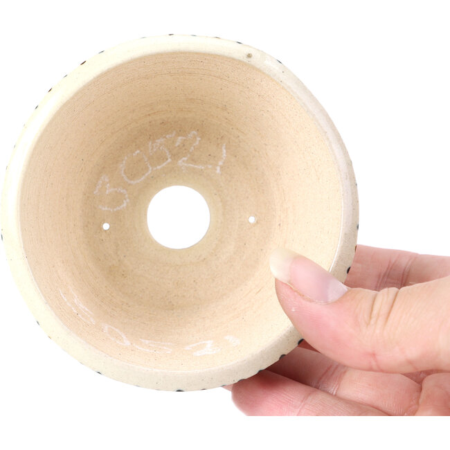 Runde beige Bonsaischale von Bonsai - 85 x 85 x 45 mm