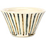 Ronde beige bonsaipot van Bonsai - 85 x 85 x 45 mm