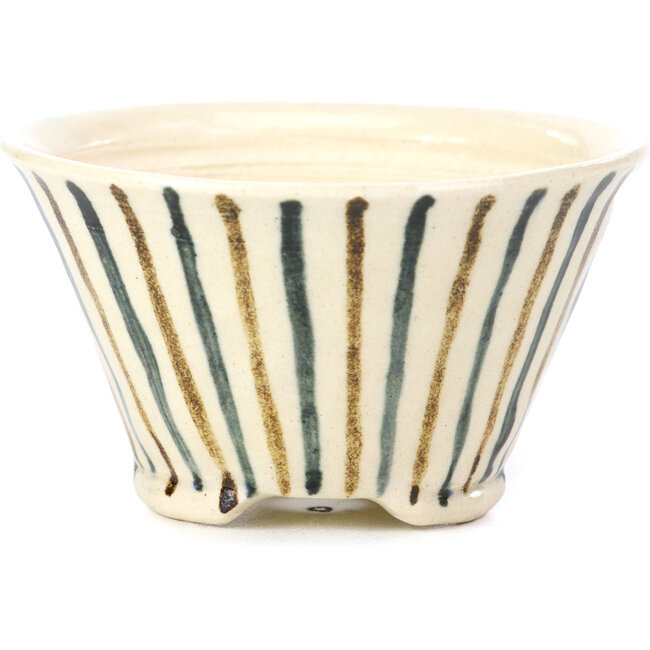 Runde beige Bonsaischale von Bonsai - 85 x 85 x 45 mm