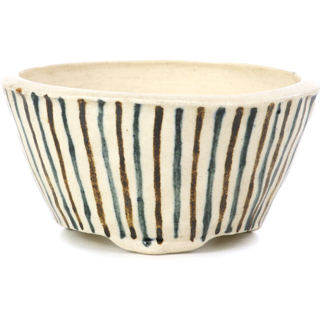 Runde beige Bonsaischale von Bonsai - 85 x 85 x 45 mm