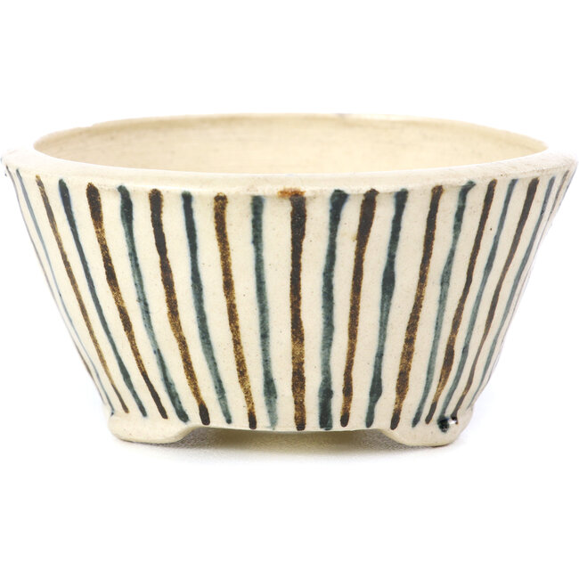 Runde beige Bonsaischale von Bonsai - 85 x 85 x 45 mm