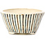 Pot à bonsaï rond beige par Bonsai - 85 x 85 x 45 mm