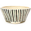 Pot à bonsaï rond beige par Bonsai - 85 x 85 x 45 mm
