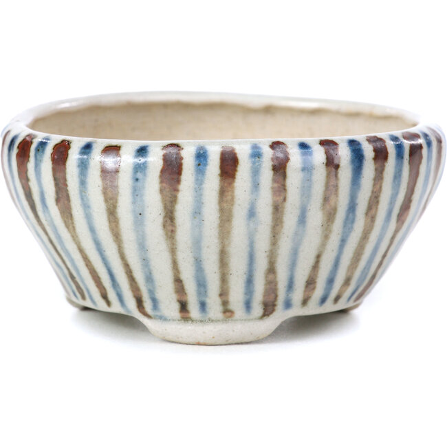 Maceta de bonsái redonda beige de Bonsai - 85 x 85 x 45 mm