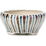 Pot à bonsaï rond beige par Bonsai - 85 x 85 x 45 mm