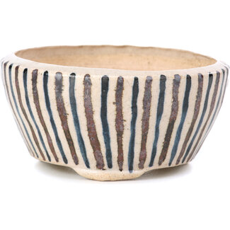 Bonsai Pot à bonsaï rond beige de 85 mm par Bonsai, Japon