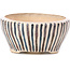 Pot à bonsaï rond beige par Bonsai - 85 x 85 x 45 mm