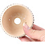 Pot à bonsaï rond beige par Bonsai - 85 x 85 x 45 mm