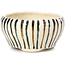 Pot à bonsaï rond beige par Bonsai - 65 x 65 x 35 mm