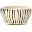 Pot à bonsaï rond beige par Bonsai - 65 x 65 x 35 mm