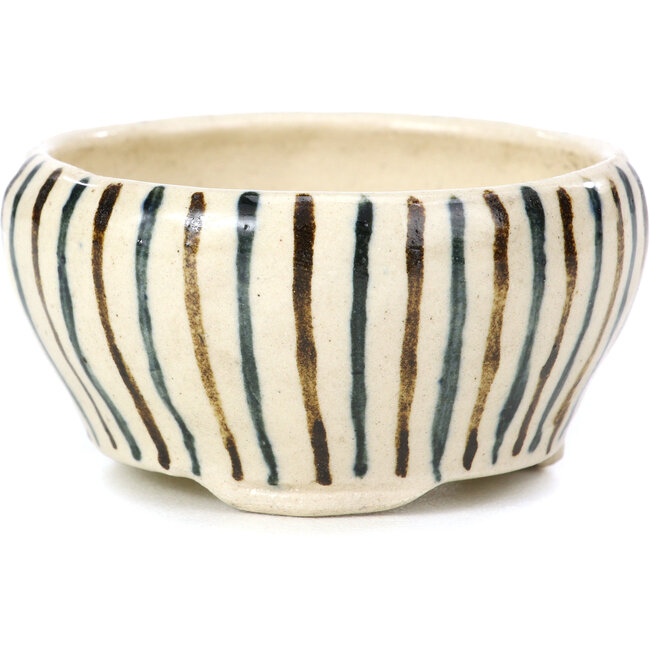 Round beige bonsai pot by Bonsai - 65 x 65 x 35 mm