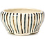 Pot à bonsaï rond beige par Bonsai - 65 x 65 x 35 mm
