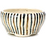 Pot à bonsaï rond beige par Bonsai - 65 x 65 x 35 mm
