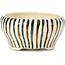 Pot à bonsaï rond beige par Bonsai - 65 x 65 x 35 mm