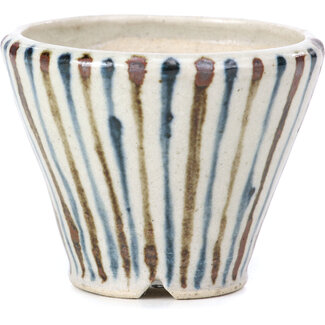 Bonsai Pot à bonsaï rond beige de 65 mm par Bonsai, Japon
