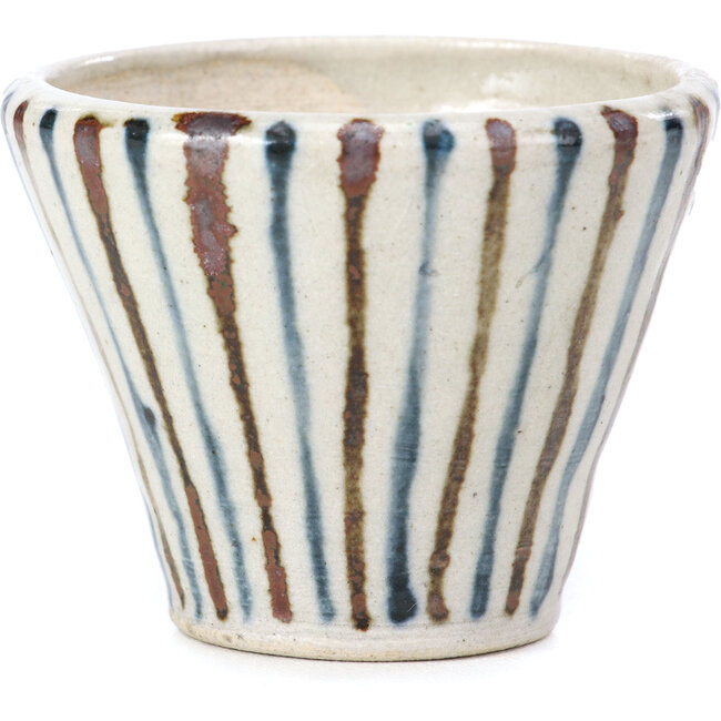 Vaso per bonsai rotondo beige di Bonsai - 65 x 65 x 50 mm