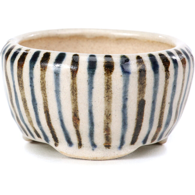 Maceta de bonsái redonda beige de Bonsai - 50 x 50 x 30 mm