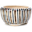 Pot à bonsaï rond beige par Bonsai - 50 x 50 x 30 mm